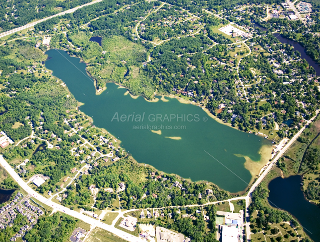 Deer Lake in Oakland County, Michigan